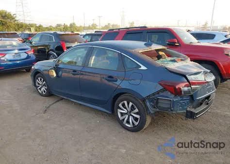 2025 Honda Civic Lx from USA, damaged, VIN 2HGFE2F20SH548032